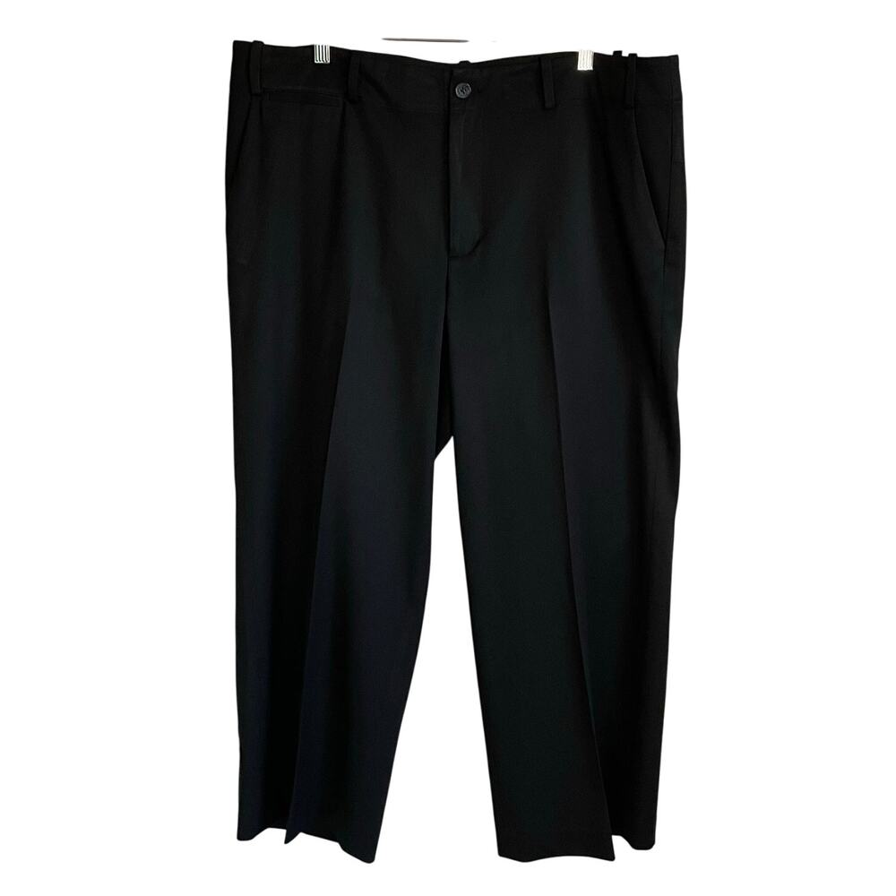 Lauren Ralph Lauren Sanderson Wide Leg Dress Pants Cropped Sz 16 Black Classic